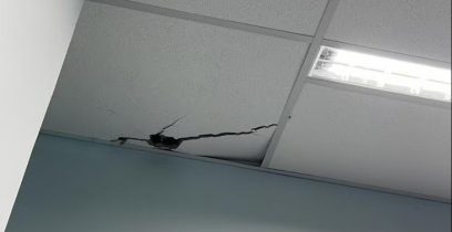 Parte do forro desaba e atinge funcionária no Hospital Mário Gatti; caso é o 2° em um mês  