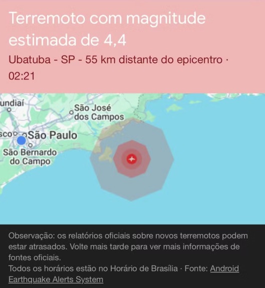 Alerta de terremoto assusta moradores de SP; não houve tremor no Estado