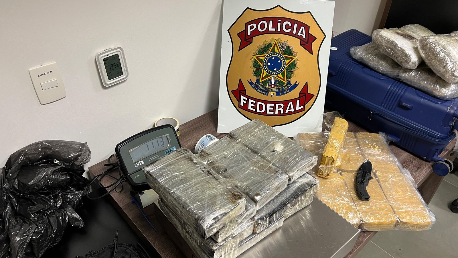 Homem é preso com 26,5 quilos de drogas em Viracopos