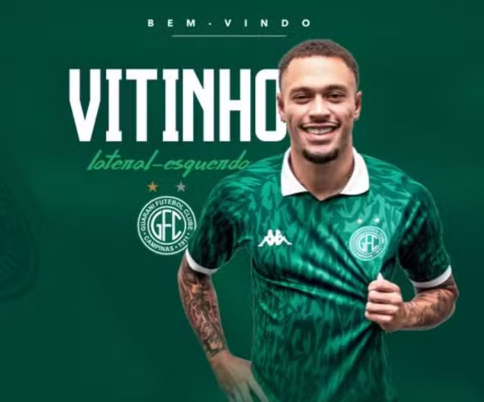Guarani anuncia contratação de lateral-esquerdo Vitinho