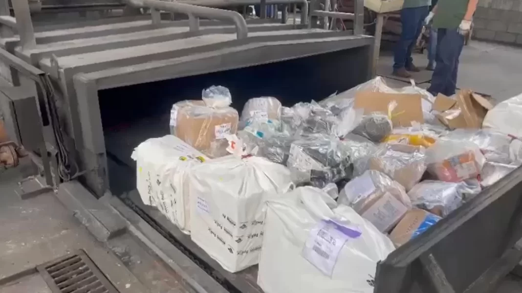 Mais de 600 kg de drogas apreendidas em Viracopos são incinerados pela PF