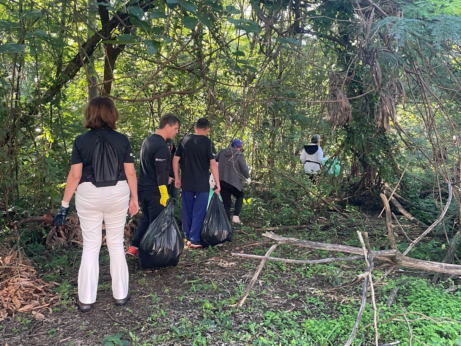 Moradores recolhem lixo do Parque Linear Ribeirão das Pedras em protesto por área degradada