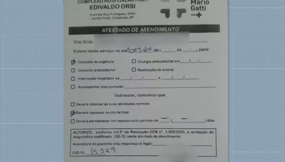 Polícia investiga falsificação de atestados médicos com carimbo de nefrologista em Campinas