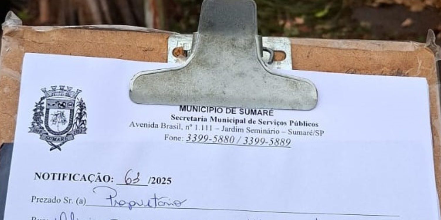 Mutirão notifica 200 proprietários de terrenos sujos em Sumaré