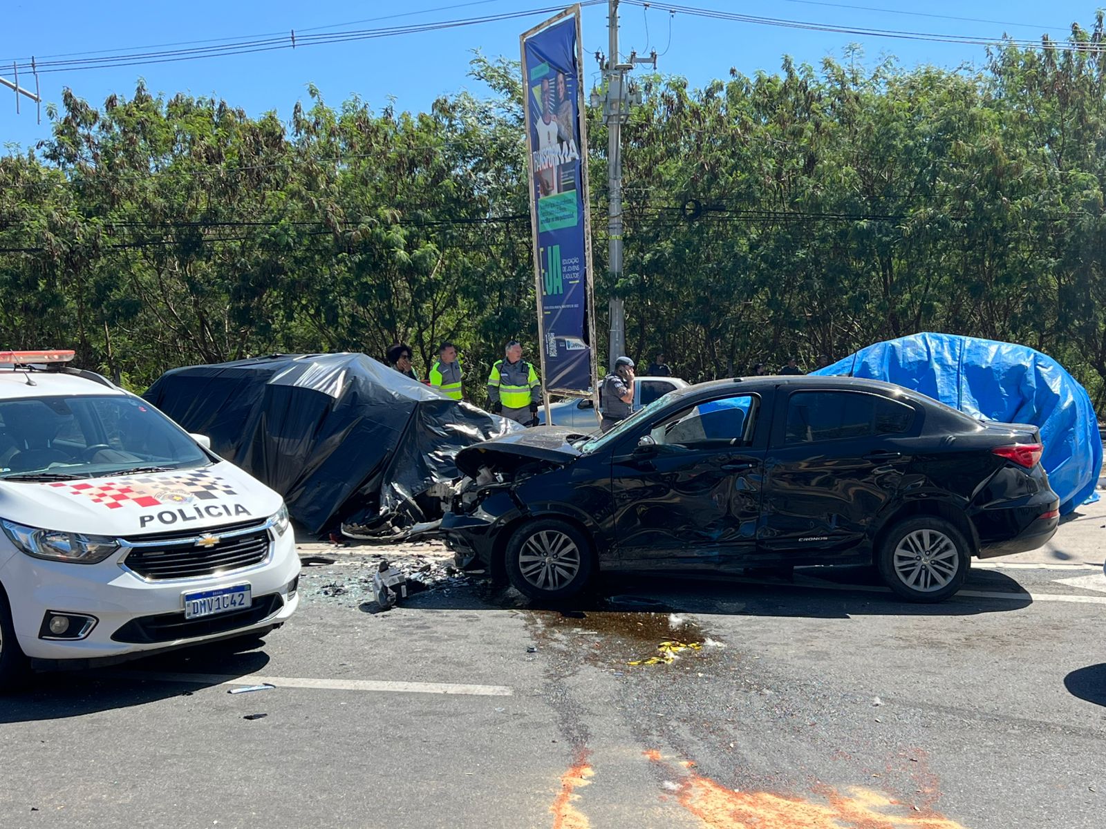 Policiais ficam feridos após perseguição em Campinas