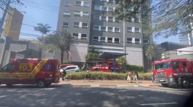 Incêndio atinge clínica localizada na Norte-Sul em Campinas 