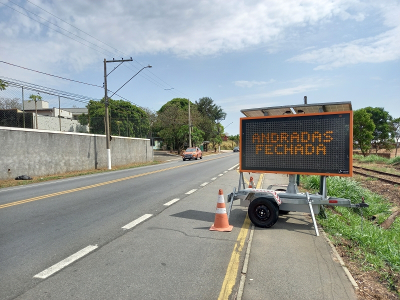 Rodovia dos Andradas está interditada neste sábado em Valinhos
