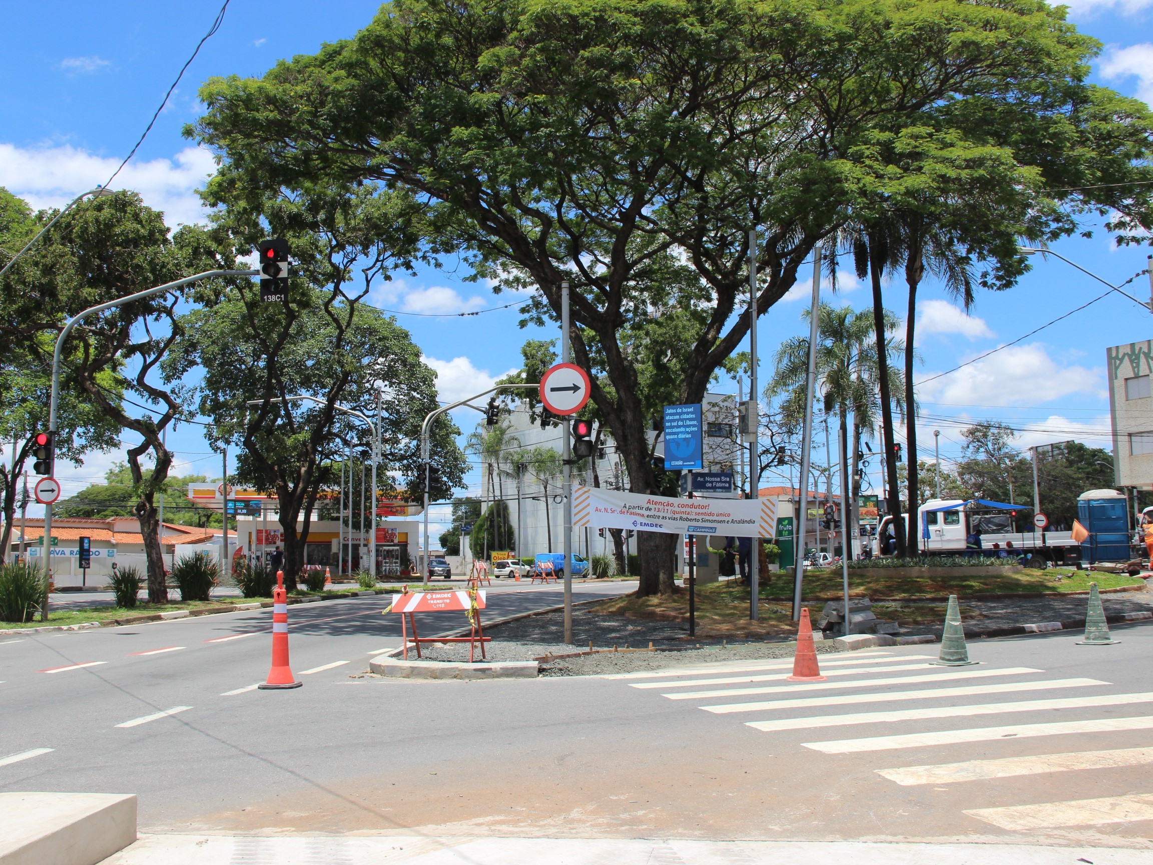 Binário de trânsito é concluído no Balão do Bela Vista; entenda o que mudou