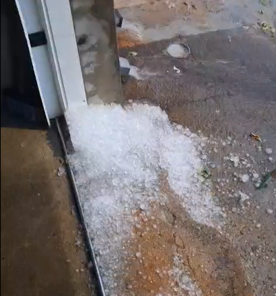 Granizo e chuva forte causam estragos na região de Campinas