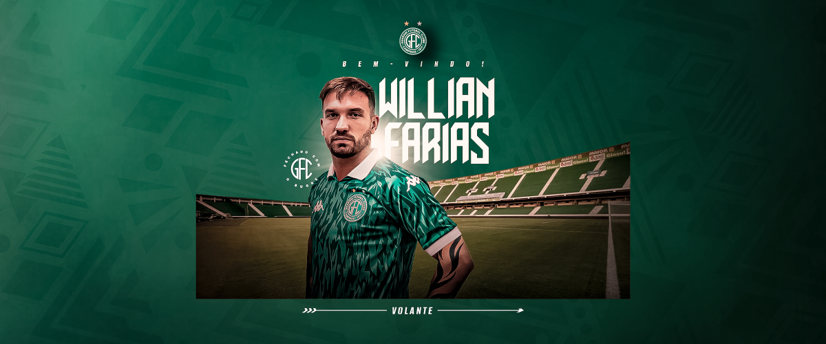 Guarani confirma contratação do volante Willian Farias