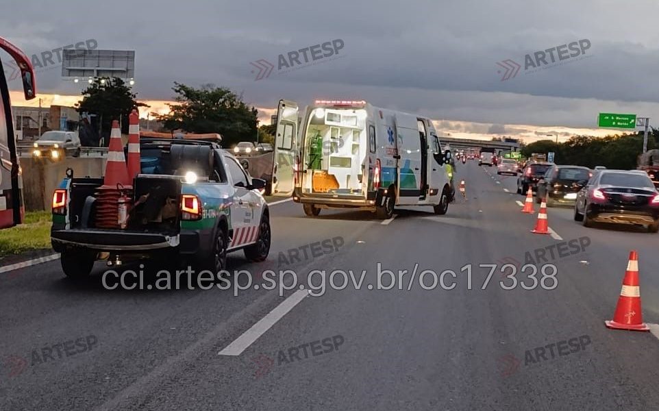Mulher morre após acidente na Rodovia Dom Pedro I em Campinas