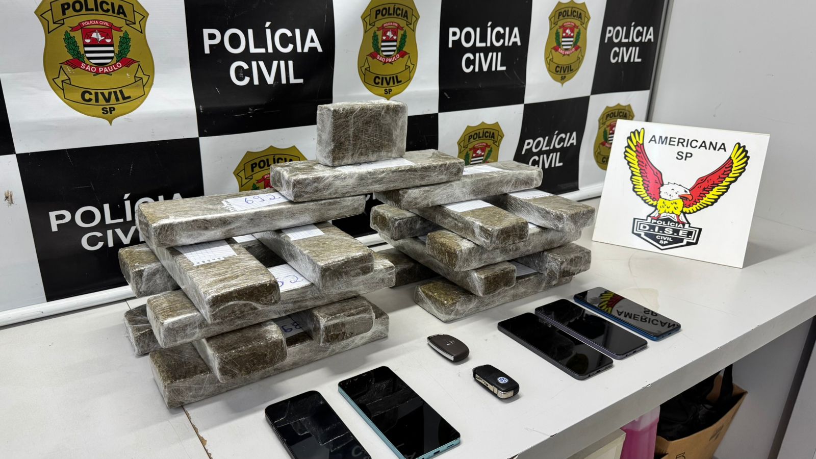 Polícia Civil prende dois homens e apreende 15 quilos de maconha em operação na região