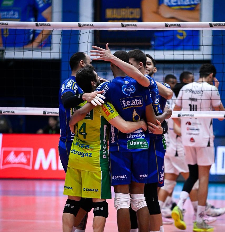 Em noite dos “aces”, Vôlei Renata vence Suzano e conquista sétima vitória seguida na Superliga