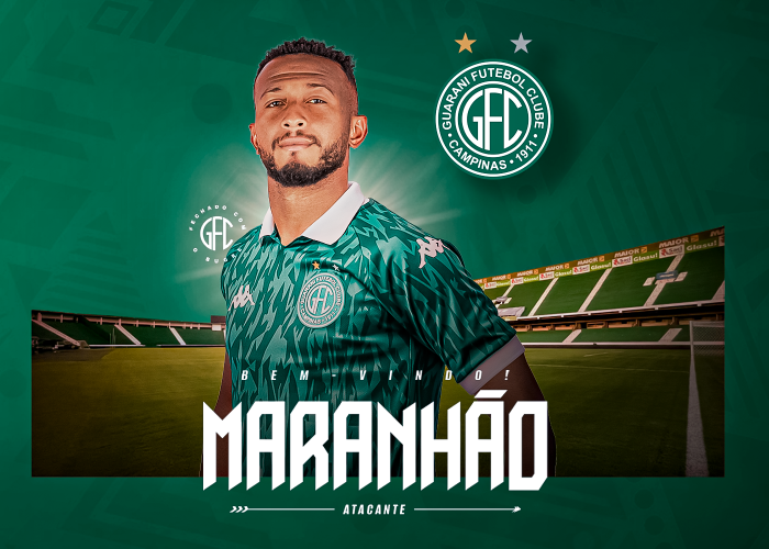 Guarani anuncia contratação do atacante Maranhão até 2027