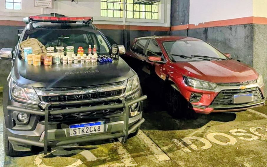 Suspeitos de furtarem comércio em Americana são detidos em Campinas com R$ 4,8 mil em mercadorias 
