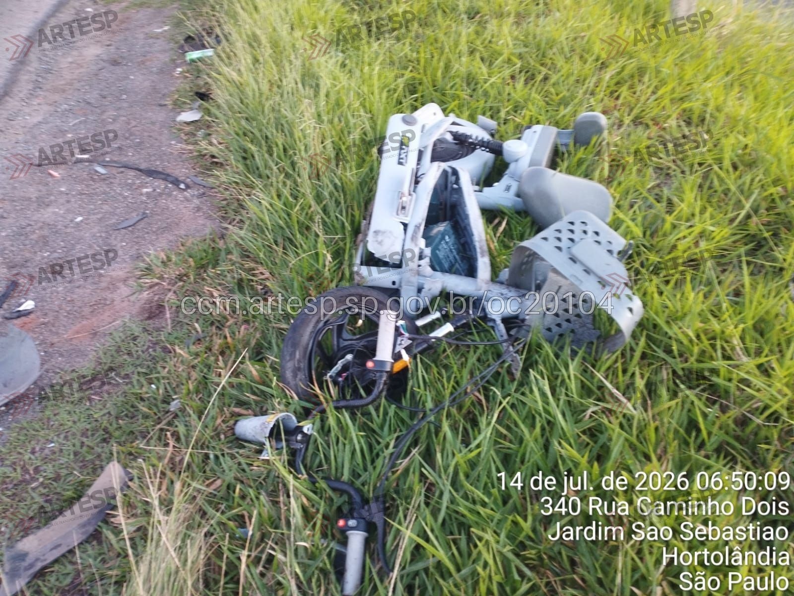Ciclista morre após acidente com carro na Rodovia Jornalista Francisco Aguirre Proença, em Hortolândia