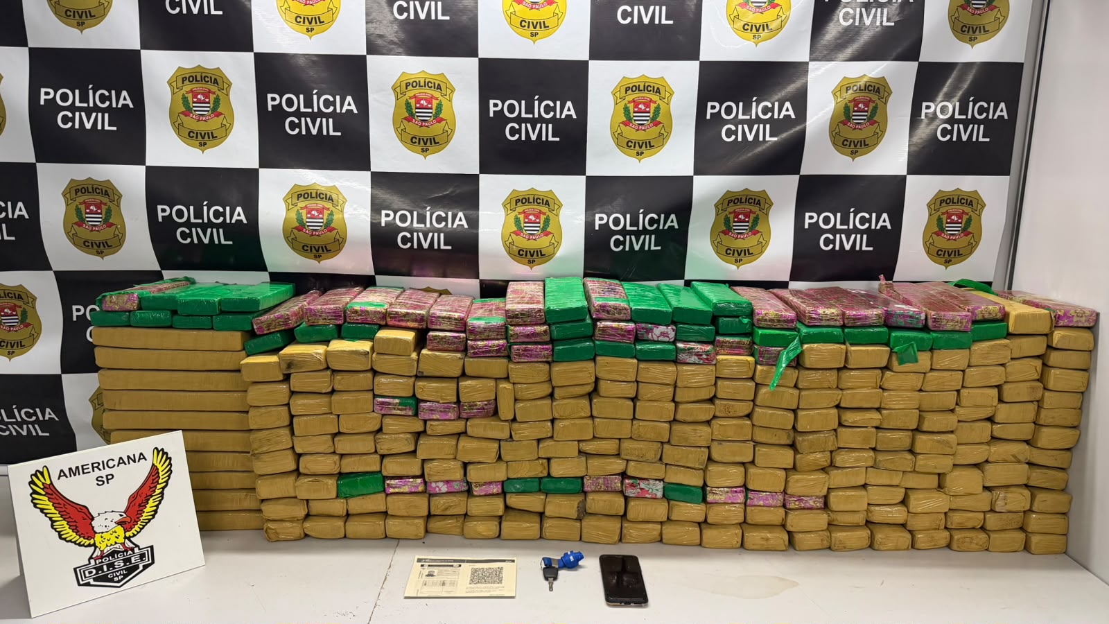 Polícia apreende mais de 250 tijolos de maconha em Monte Mor; droga seria entregue em Vinhedo 