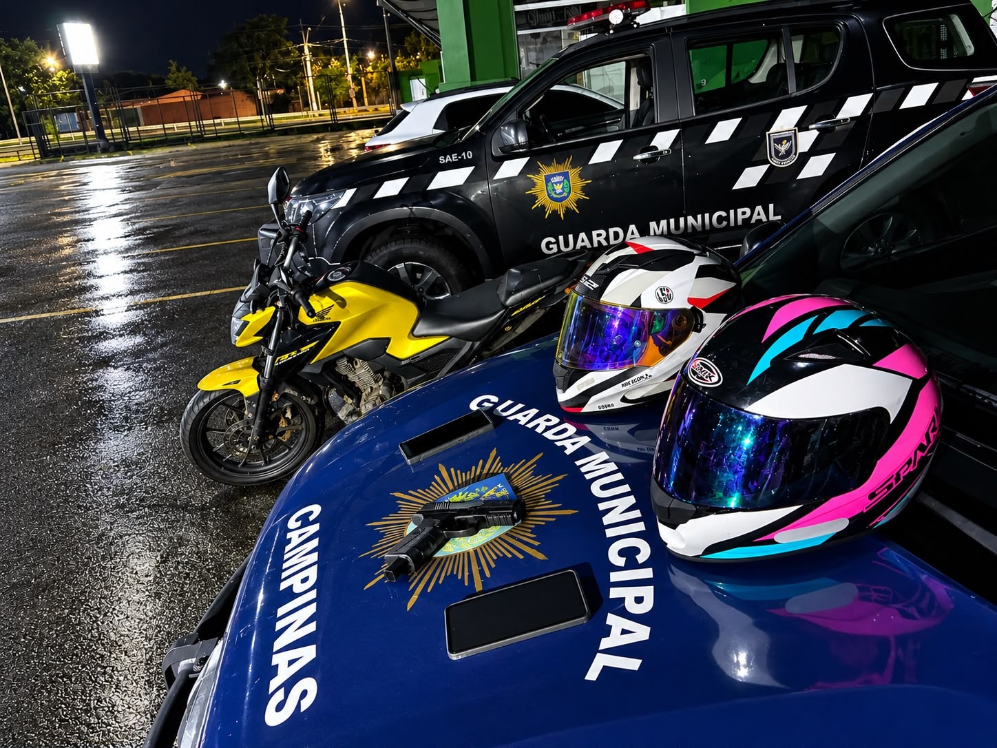 Guarda Municipal recupera moto e celulares roubados e prende dupla em Campinas 