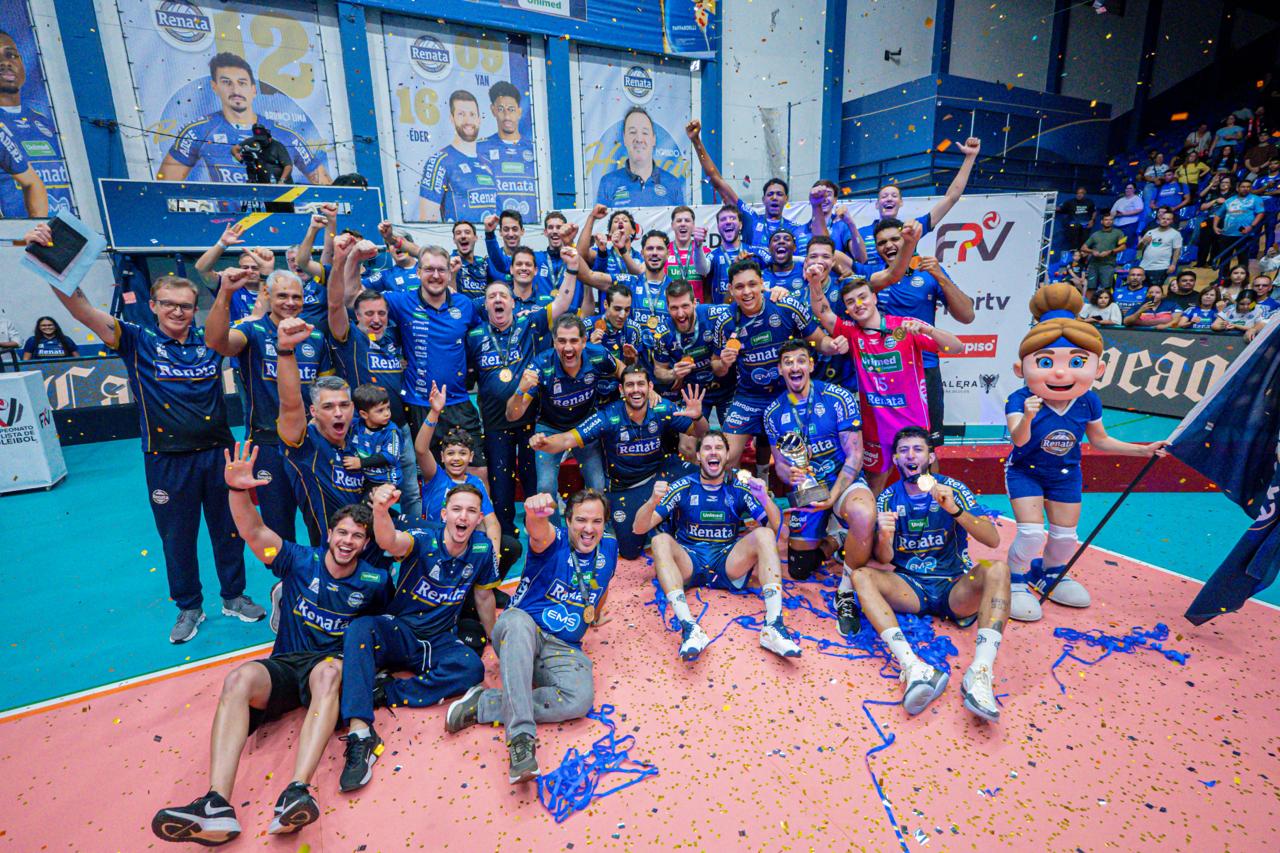 Tricampeão: Vôlei Renata vence Suzano e conquista o título do Campeonato Paulista