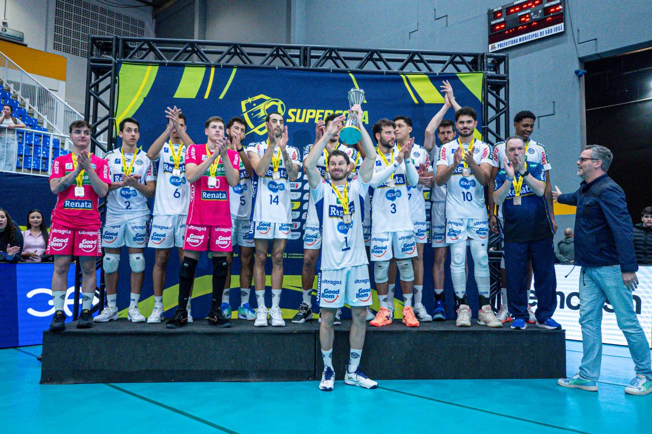 Vôlei Renata perde para o Cruzeiro e fica com o vice da Supercopa