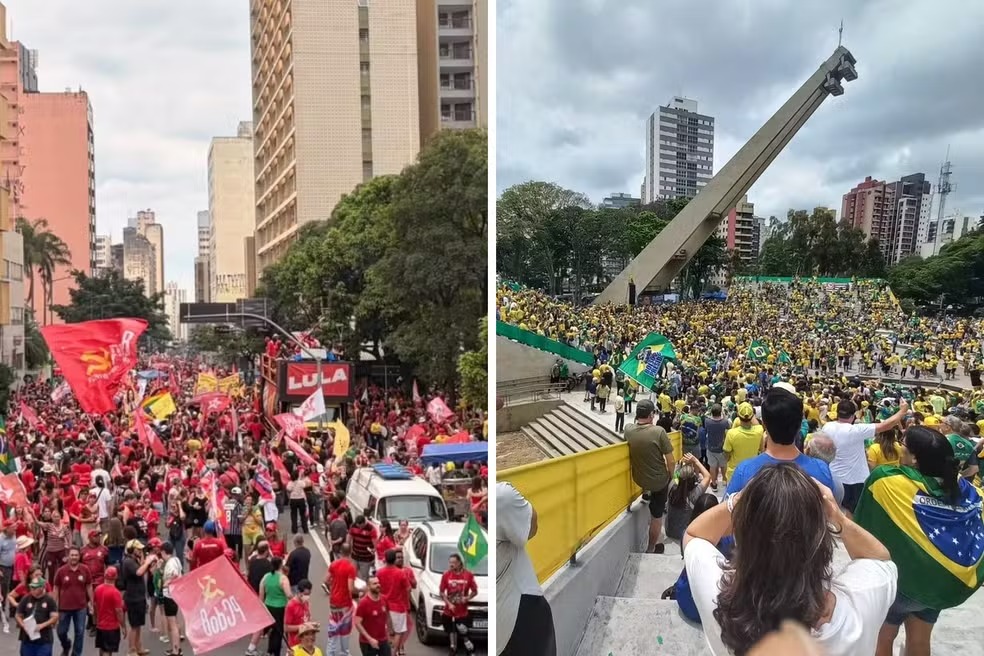 Atos de apoio a Lula e Flávio reúnem milhares de pessoas pelas ruas de Campinas