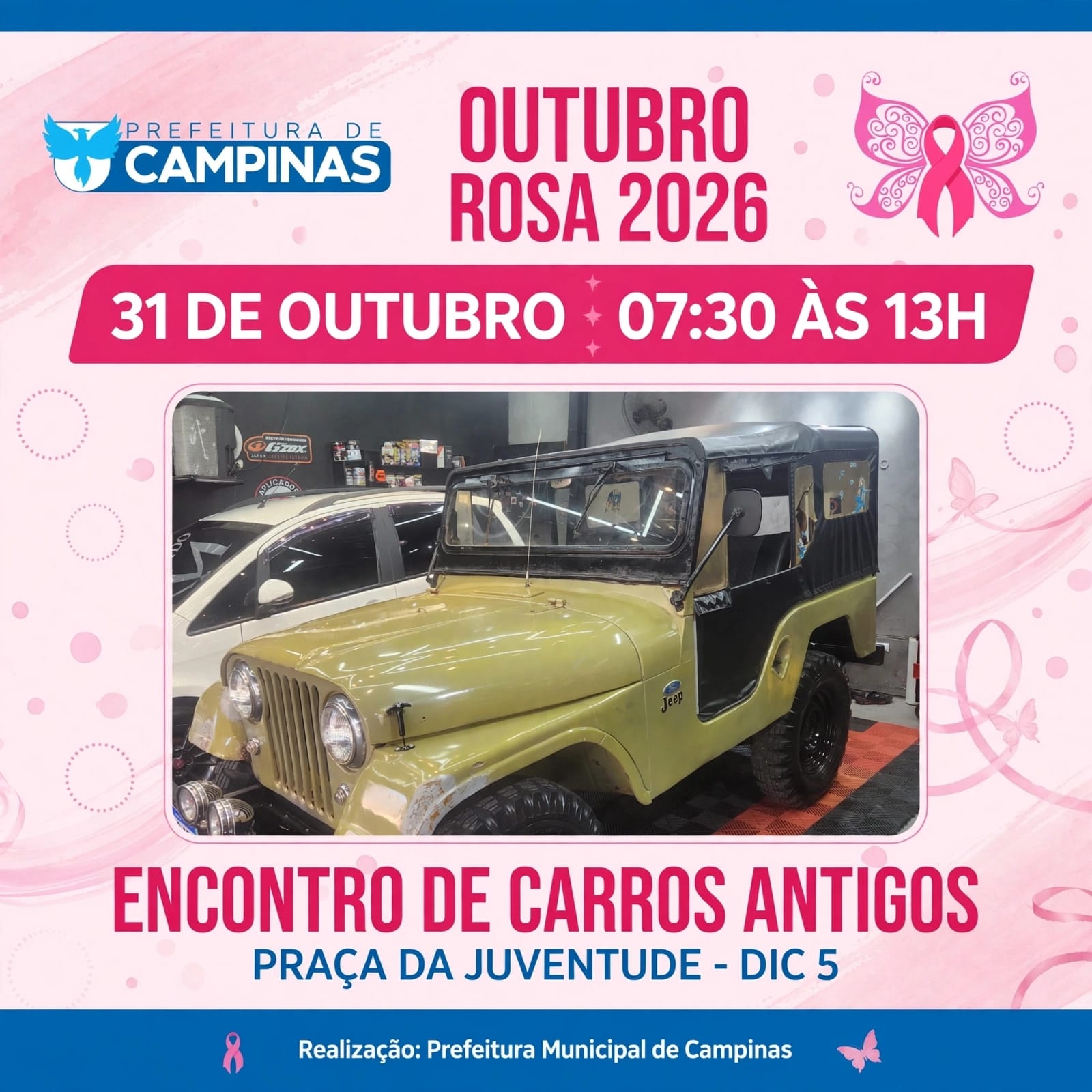 Campinas realiza encerramento do Outubro Rosa com atividades gratuitas no DIC 5   